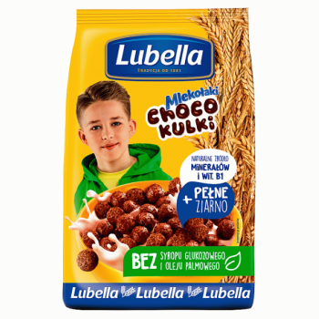 LUBELLA PŁATKI KULKI CZEKOLADOWE   500G
