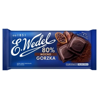 WEDEL CZEKOLADA MOCNO GORZKA 80%       80G