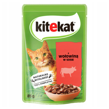 KITEKAT SASZETKA WOŁOWA               85G