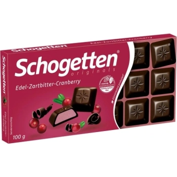 SCHOGETTEN CZEKOLADA DARK CRANBERRY        100G