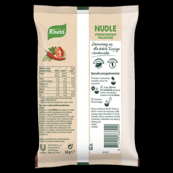 KNORR Nudle zupa instant Pomidorowe pikantne 63g