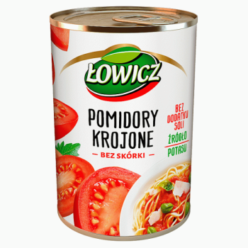 ŁOWICZ POMIDORY KROJONE 400G