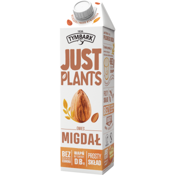 TYMBARK JUST PLANTS NAPÓJ ROŚLINNY MIGDAŁ KARTON  6x1L