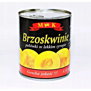 Brzoskwinie w Syropie MK, Puszka 820g