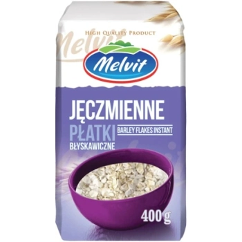 MELVIT PŁATKI JĘCZMIENNE BŁYSKAWICZNE 400G