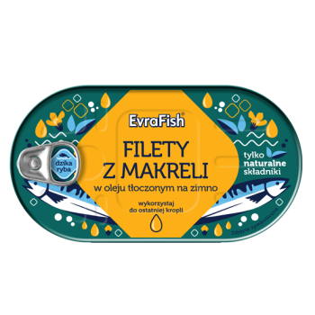 EVRA FISH FILET MAKRELA W OLEJU       170G