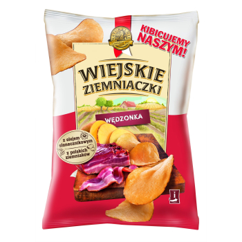Chipsy Wiejskie Ziemniaczki wędzonka 130 g