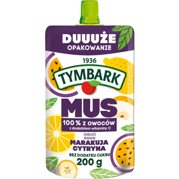 TYMBARK MUS MARAKUJA CYTRYNA 10x200G