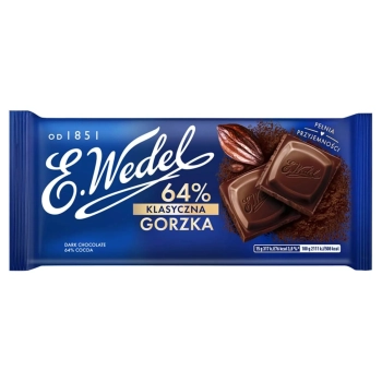 WEDEL CZEKOLADA GORZKA 64%             90G