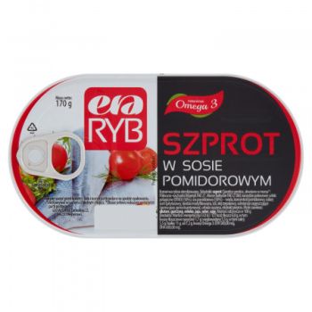 ERA RYB SZPROT W POMIDORZE     170G