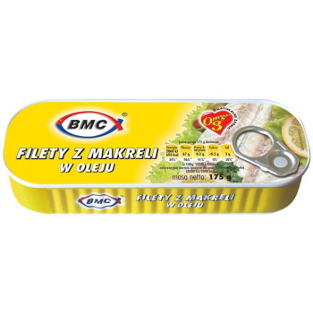 BMC FILET Z MAKRELI W OLEJU       175G