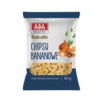 AGA HOLTEX CHIPSY BANANOWE 80G
