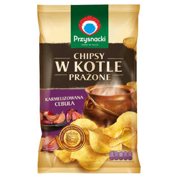 CHIPSY PRZYSNACKI W KOTLE KARMELIZOWANA CEBULA 125G