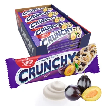 SANTE BATON CRUNCHY ŚLIWKA WANILIA 40G