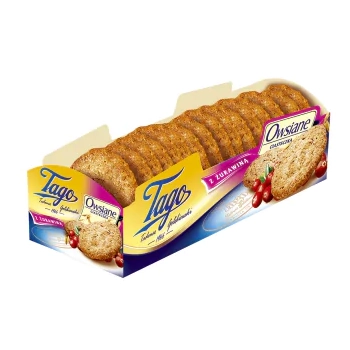 TAGO CIASTKA OWSIANE Z SEZAMEM    185G