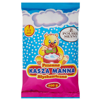POLSKIE MŁYNY KASZA MANNA BŁYSKAWICZNA 500G