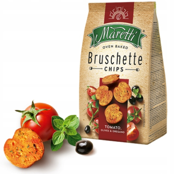 BRUSCHETTE CHIPS MARETTI POMIDOR-OLIWKI-OREGANO 70G