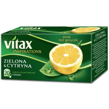 VITAX HERBATA ZIELONA I CYTRYNA 20 TOREBEK