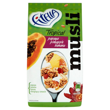 PLATKI GELLWE FITELLA MUSLI TROPICAL 300G