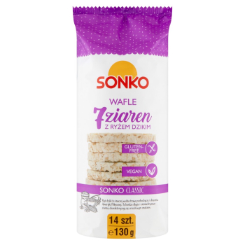Sonko wafle ryżowe 7 ziaren z dzikim ryżem 130g