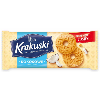 KRAKUSKI CIASTKA KOKOSOWE 168G
