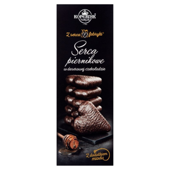 KOPERNIK SERCA PIERNIKOWE W CZEKOLADZIE DESEROWEJ 128G