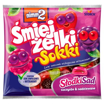 CUKIERKI ŚMIEJ ŻELKI NIMM2 90G SOKKI SŁODKI SAD