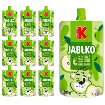 KUBUŚ MUS JABŁKO 10x200G