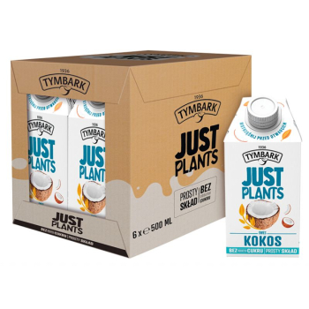 TYMBARK JUST PLANTS NAPÓJ ROŚLINNY KOKOS KARTON 6x0,5L