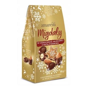 AMARESTI MIGDAŁY W CZEKOLADZIE PIERNIK    80G