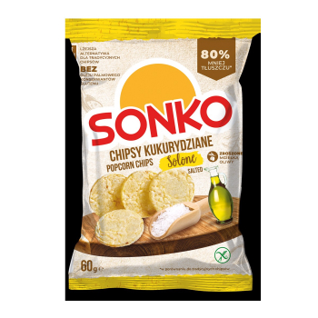 Sonko. Chipsy kukurydziane solone 60 g.
